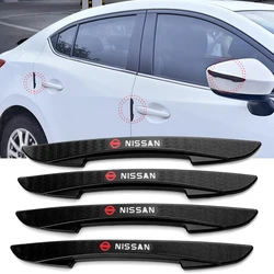 4Pcs Side Door Edge Protective Strip Rearview Mirror Anti-collision Stickers Auto Accessories For Nissan Nismo Espace Laguna