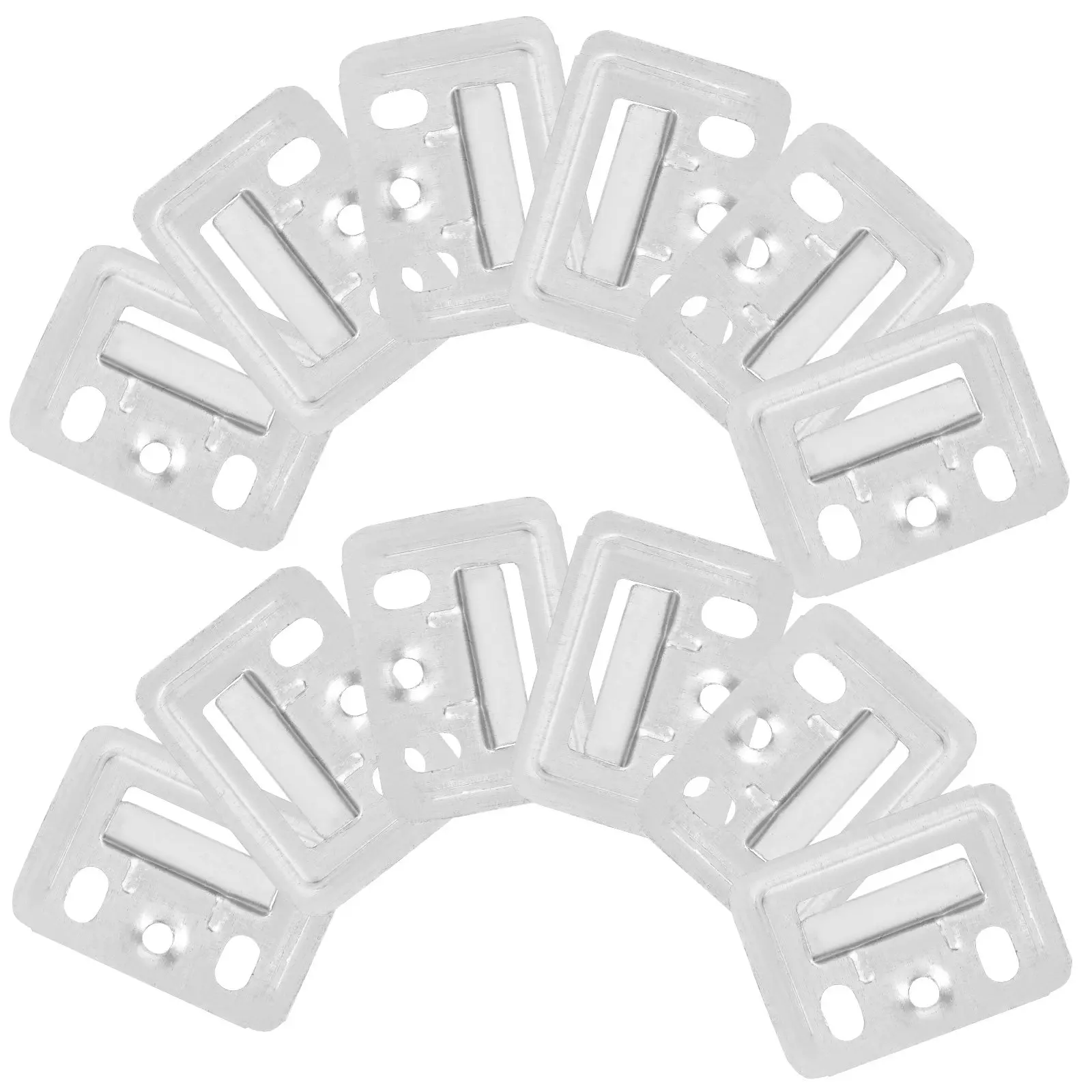 

100Pcs Metal Wall Panel Clips for Bamboo Fiberboard Integrated Wall Panels Sturdy Wide Base Easy Installation Secure Fit Smooth