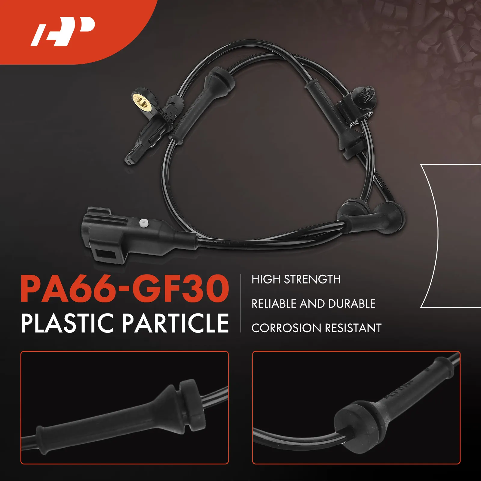 A-Premium Rear Driver or Passenger Side ABS Wheel Speed Sensor for Land Rover LR2 2008-2012 4
