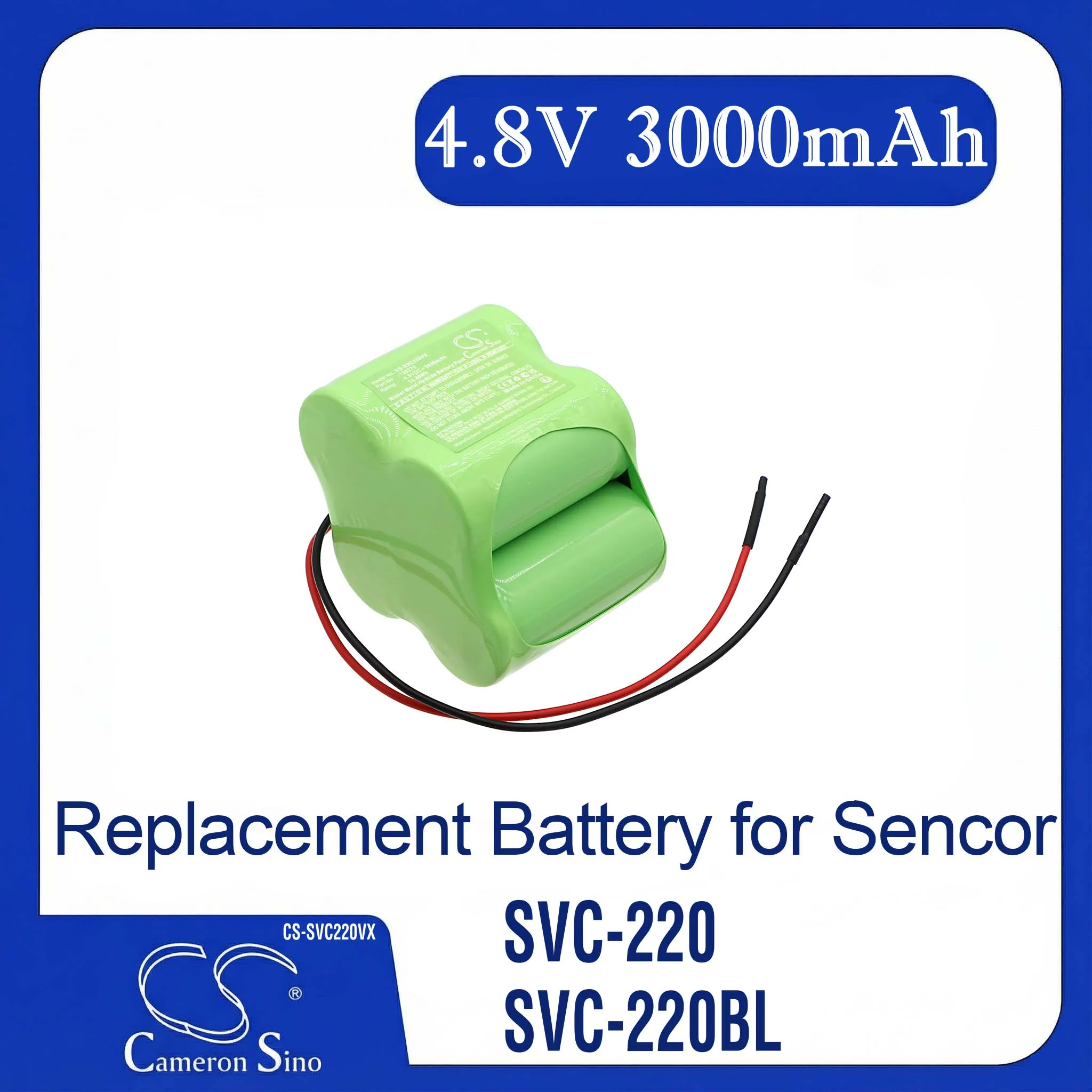 Batería de repuesto para Sencor SVC-220, SVC-220SL, SVC-220BL - 126270 (4.8V, 3000mAh)