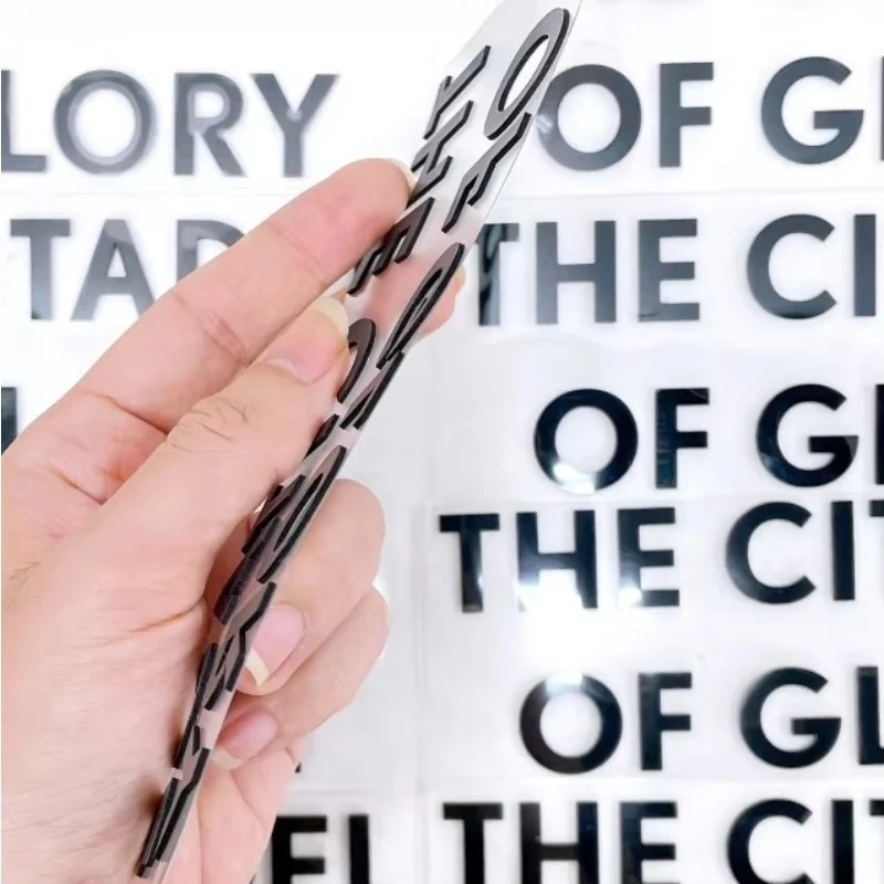 

Any Size Customized 3D Silicone Garment Label Embossed Logo Heat Transfer Vinyl Labels Iron-on Stickers for Clothing