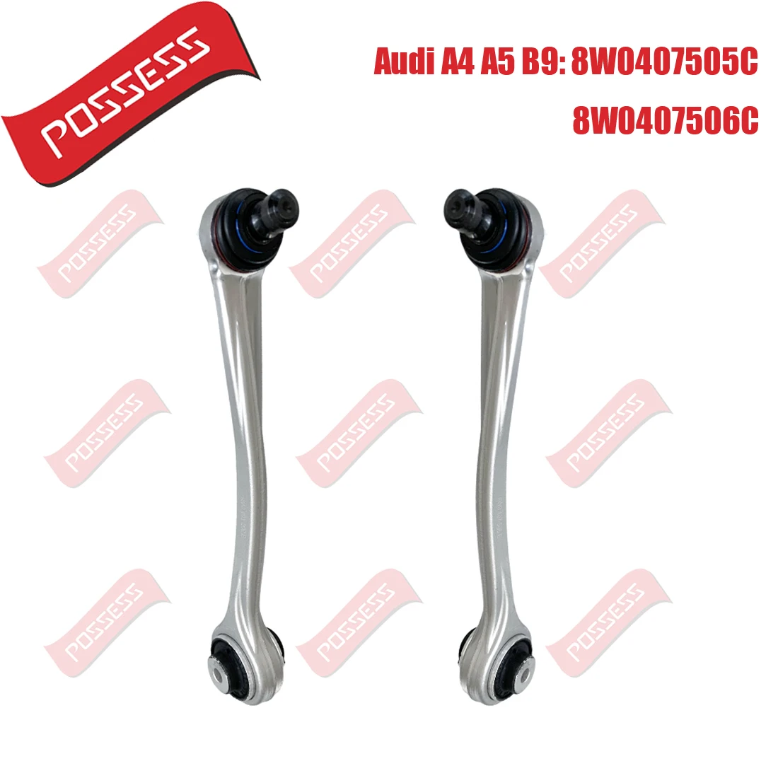 16 Pieces Front  Suspension Control Arm Ball Joint Stabilizer Link Tie Rod End Kits For Audi A4 B9 8W2 8WH 8W5 A5 F53 F57 F5A