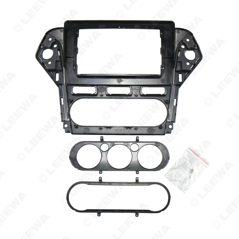 LEEWA Car 2Din Audio Face Plate Fascia Frame For Ford Mondeo 10.1