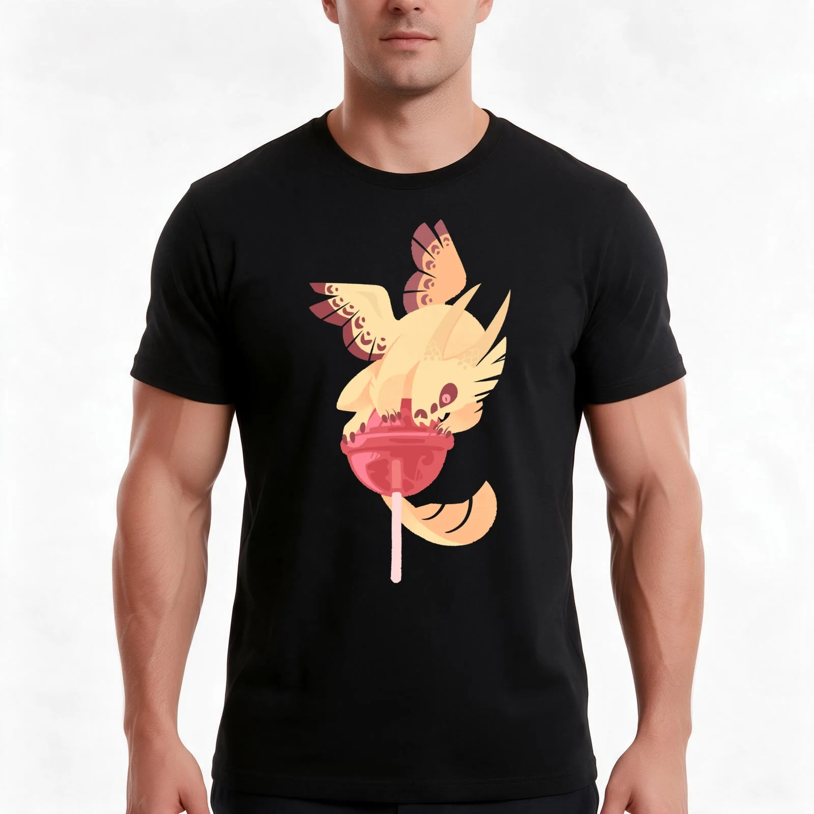 Dragonpop creamy death strawberry T-Shirt Summer Casual Cotton Tee Oversized Streetwear Tops Vintage Graphic Print