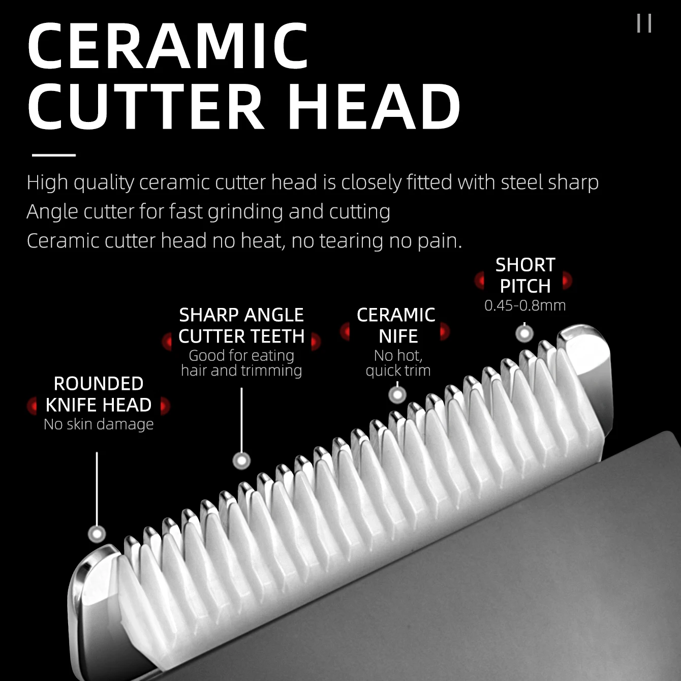 Kemei Groin Area Hair Trimmer Body Hair Hygiene Razor Ceramic Blade Waterproof Wet Dry Clippers Electric Shaving Machine KM-1838 image 3