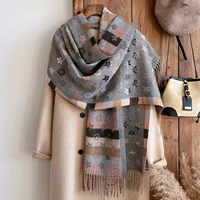 New Brand National Style Cashmere Scarf Winter Women Pashmina Shawls Warm Blanket Wraps Female Foulard Bandana Thick Scarves 4