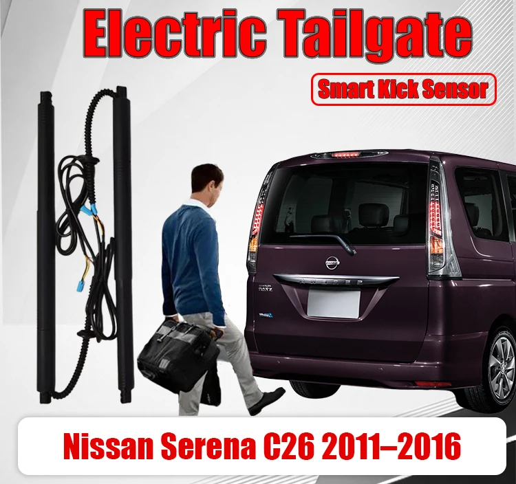 Electric Tailgate Upgrade Kit For Nissan Serena C26 2011–2016 Power Lift Support Rods Auto Trunk Boot Lid Power Liftgate Modi