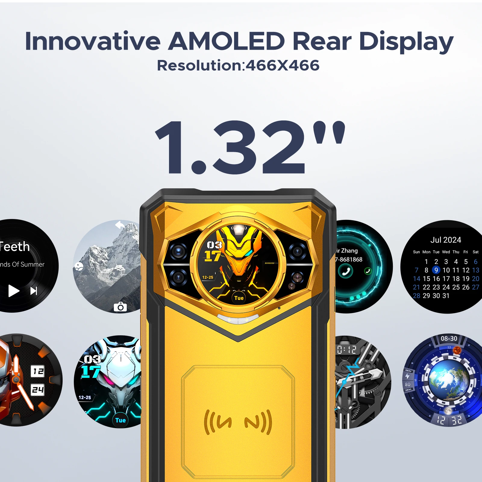 DOOGEE S200 X 5G هاتف متين 6.72 "120 هرتز الأبعاد 7050 12GB + 512GB AI كاميرا ثلاثية 10100mAh بطارية NFC 5g الهاتف الذكي