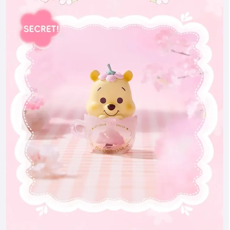 MINISO名創優品 ディズニー ロマンティック桜シリーズ ブラインドボックス プーさん ブラインドボックス ぬいぐるみ アニメ ガレージキット おもちゃ グッズバッグ ミステリーボックス ギフト