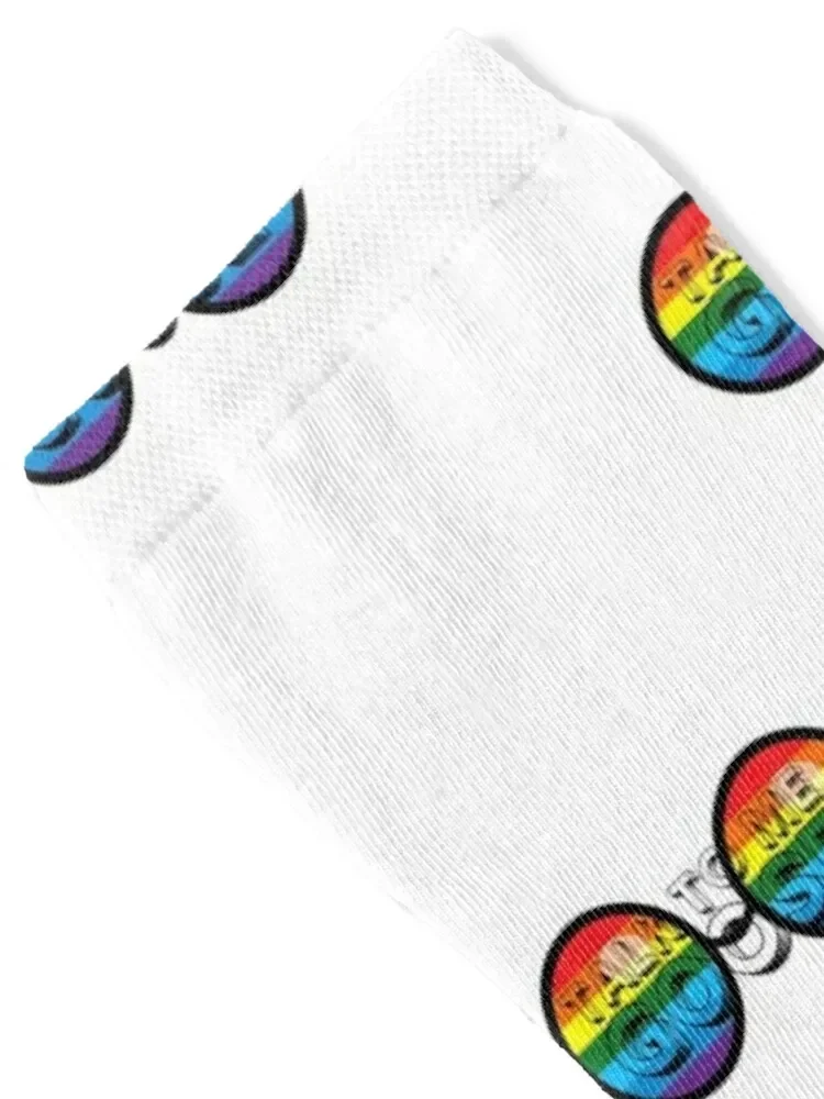 Talk to me Goose-rainbow color sunglasses topgun quotes Socks Heating sock Novelties Stockings compression Mens Socks Women's