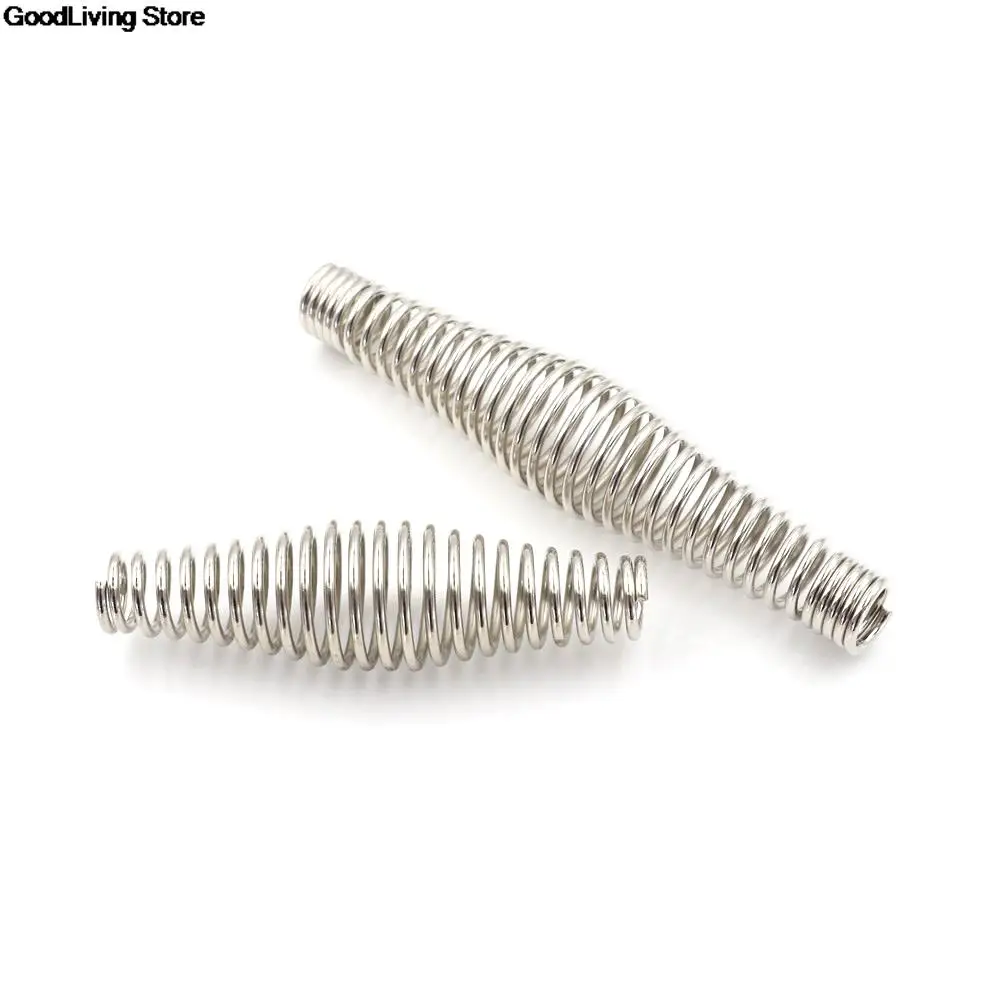1PC 11/14cm Metal BBQ Pit Grill Stainless Steel Handle Spring for Wood Furnace Stove Barbecue Smoker Fireplaces Accessories