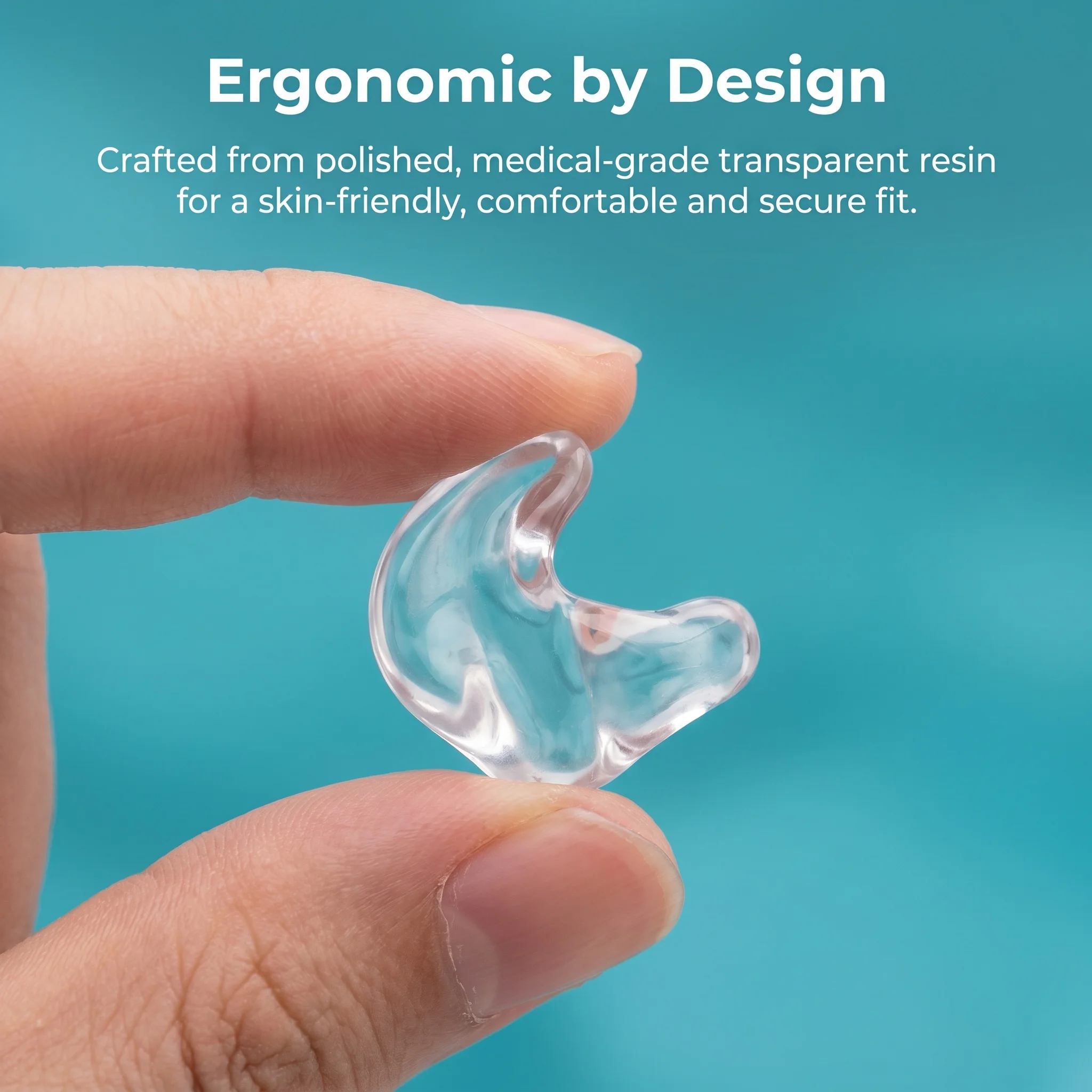 Hearing Aid Ear Mold with 1 PVC Sound Tube Replacement Earmold Tubing Accessories Compatible with BTE Behind-TheEar Hearing Aids
