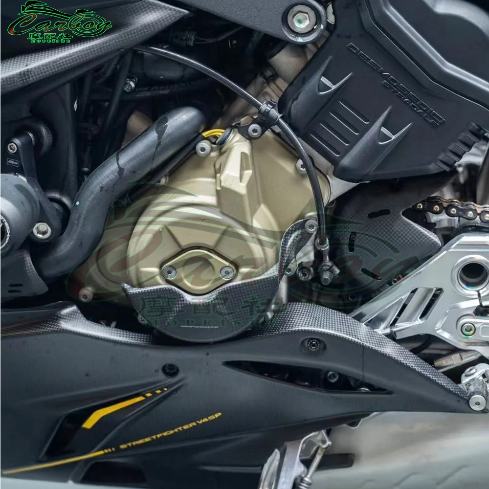 For Street fighter V4 V4R 2020-2024 Carbon brazing motor cover modification accessories motorcycle exterior engine hood
