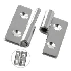 1Pcs Versatile Stainless Steel Removable Hinge Heavy Duty Casement Hinge Hardware 40*30*1.5mm For Cabinets/Wardrobes/Doors