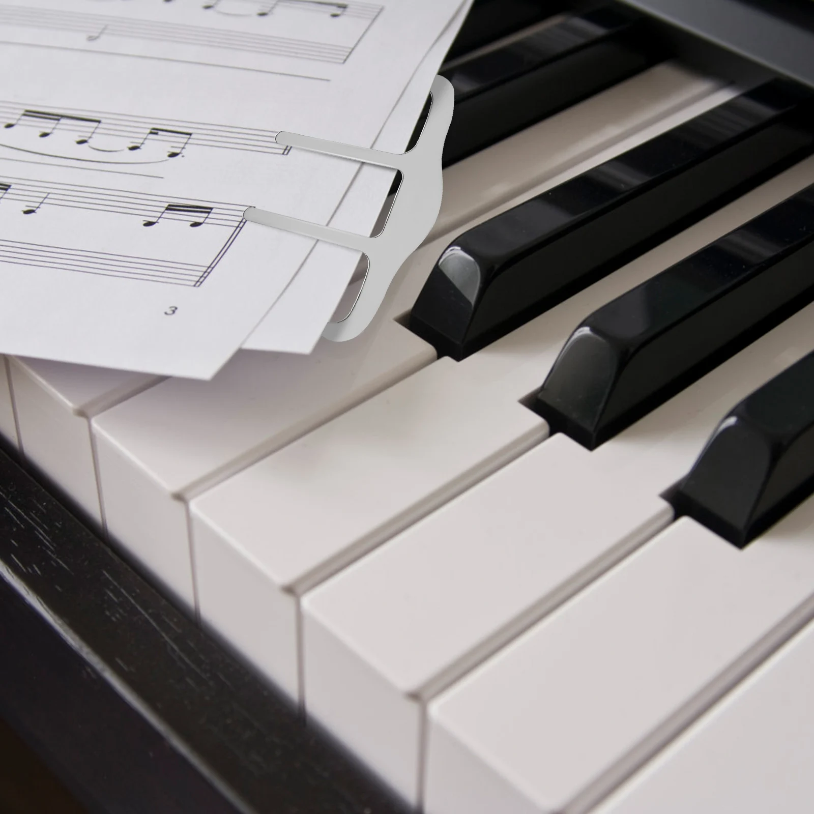 

4 Pcs Note Paper Clips Book Page Piano Holder Binder Bookmark Score