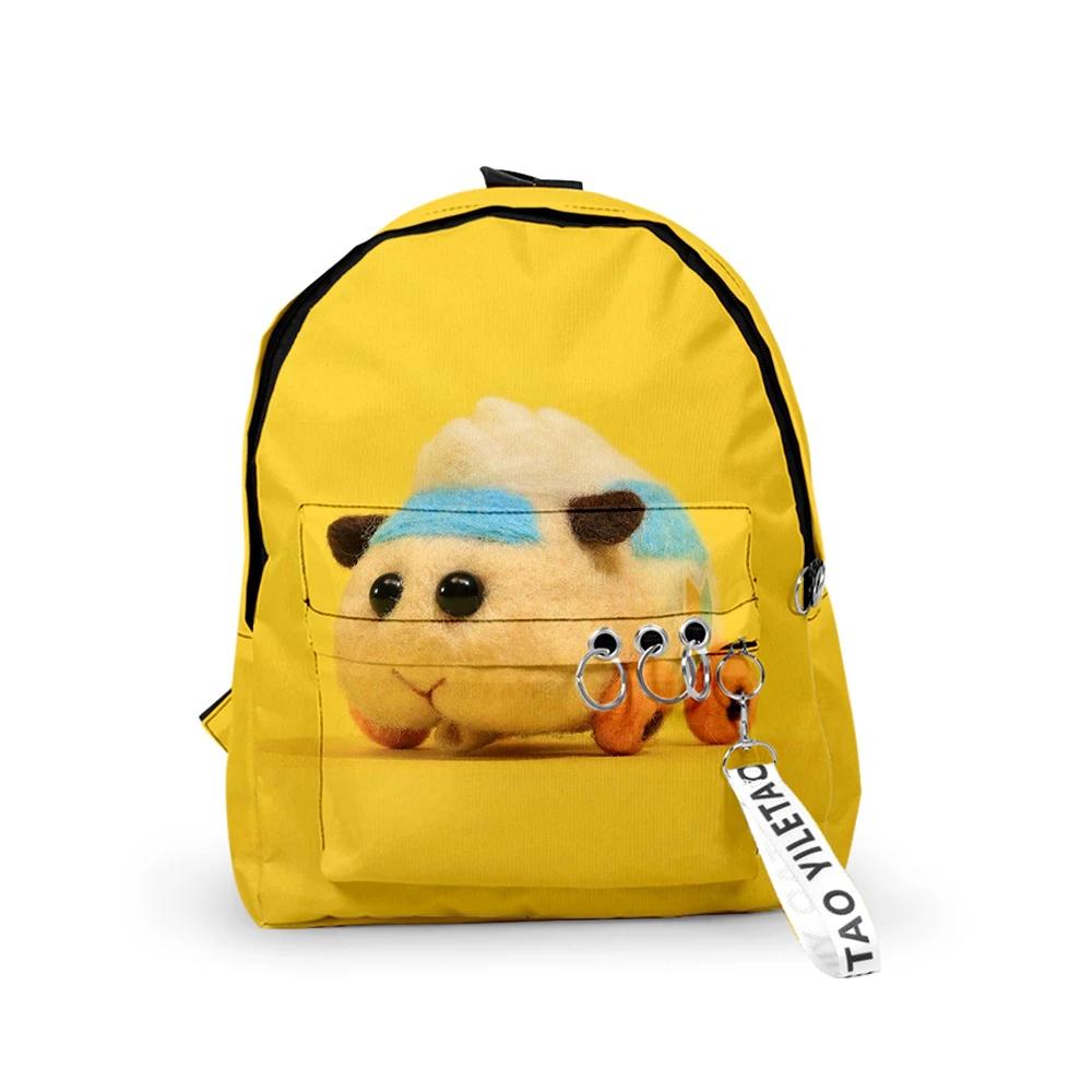 

Fashion Novelty Pui Pui Molcar Backpacks Boys/Girls pupil School Bags 3D Print Keychains Oxford Waterproof Cute Small Backpacks