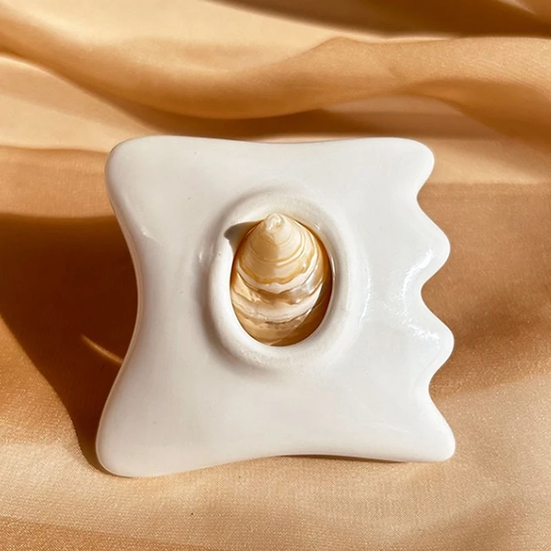 

Ceramic Facial Scraping Tool Ceramic Gua Sha Board Anti Aging Facial Skin Care Reducing Dark Circles Removal Wrinkle