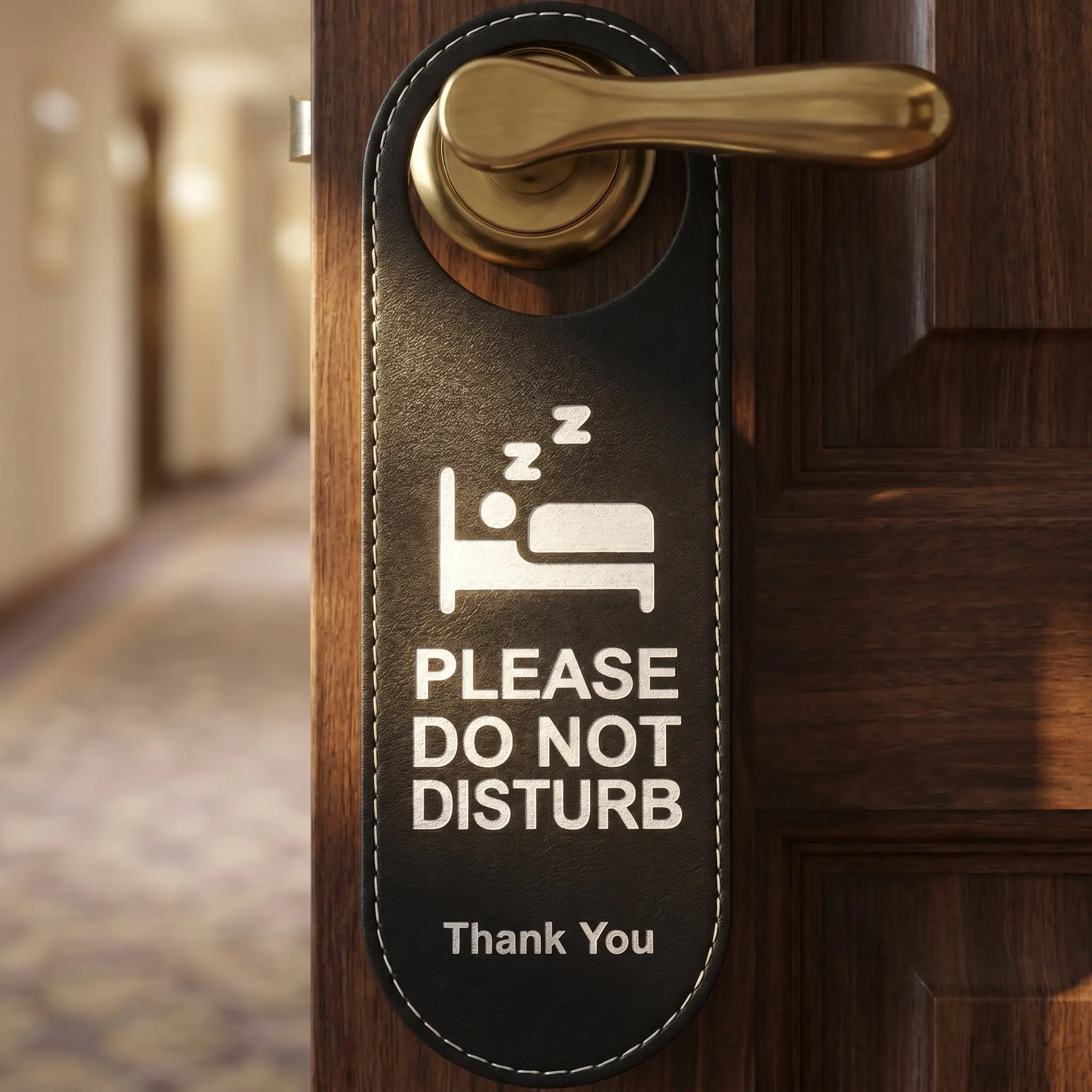 

4Pcs Hotel Door Hanger Sign Double Side Do Not Disturb Make Up Room Sign Door Signs for Hotel Use Do Not Disturb Signs