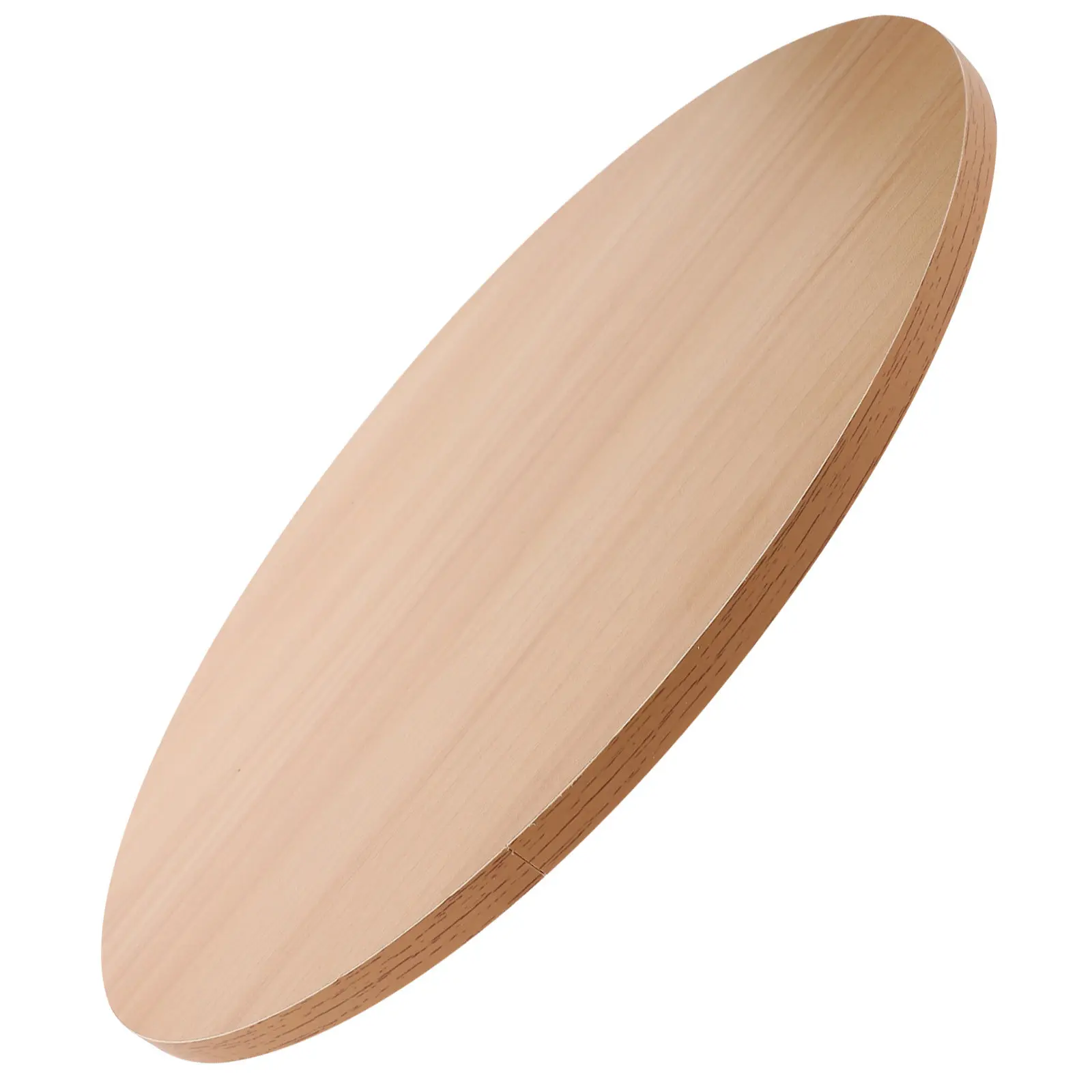 Solid Wood Circle Table Top Reinforced Thickness Easy Maintenance Smooth Surface for Dining Coffee Table Hotel Countertop
