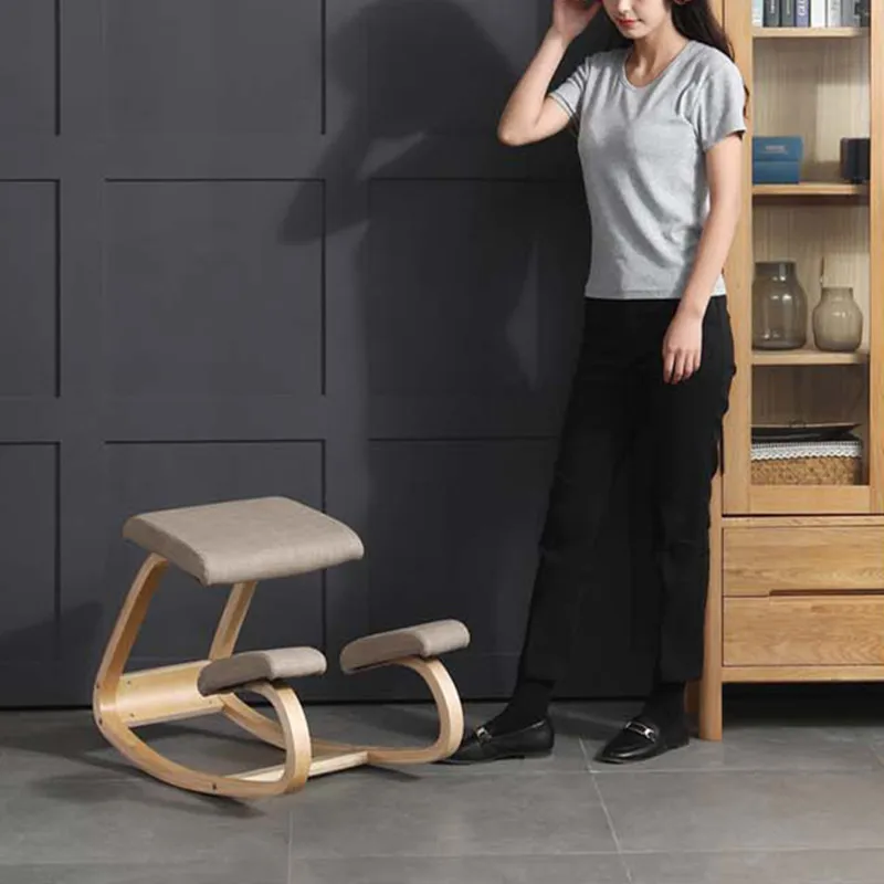 Ergonomic kneeling chair Stool Correct Posture Computer nordic wooden stool Anti-myopia Chair living room Furniture office stool