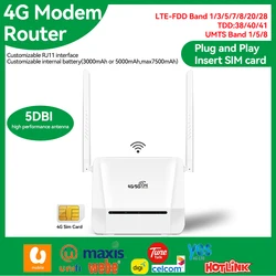 4G Lte ağ geçidi Lan araba Hotspot 300Mbps CPE WIFI ROUTER Modem Huawei opsiyonel pil