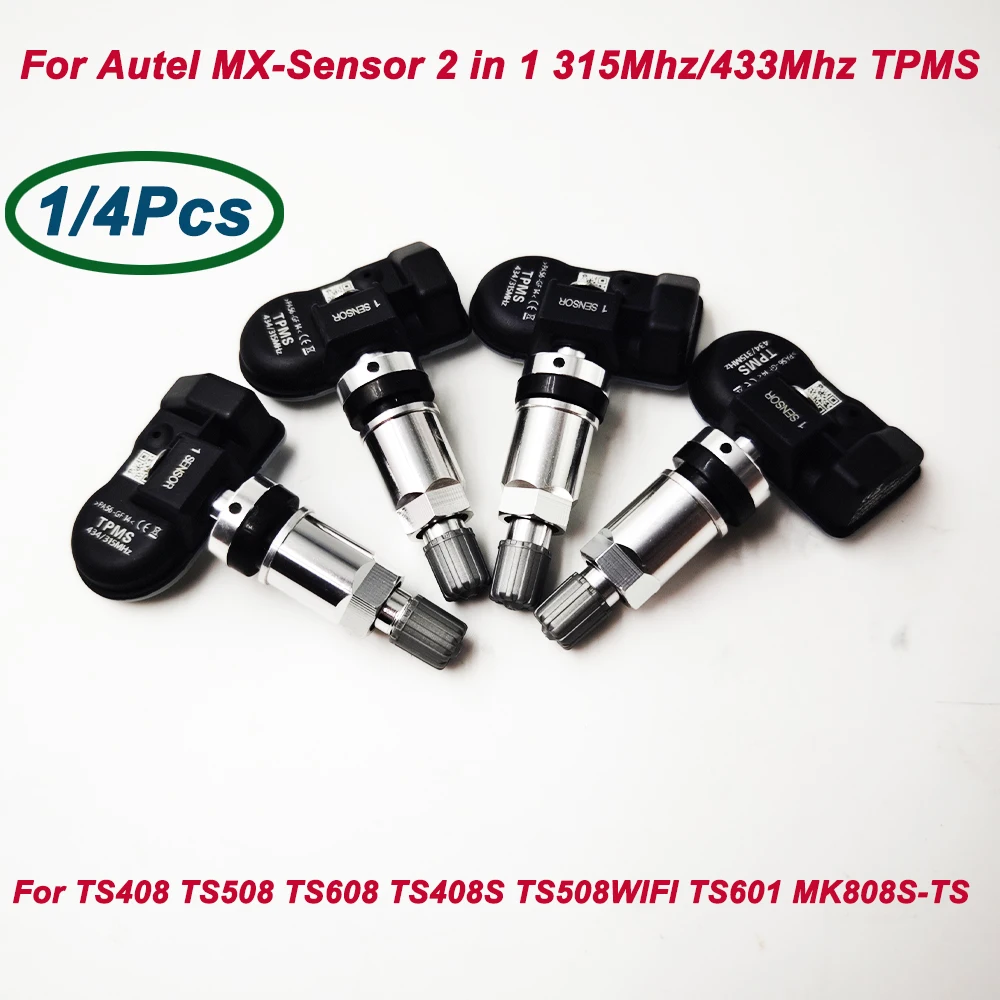 New Universal for Autel MX Sensor 2 in1 Dual (315Mhz + 433Mhz) TPMS MX-Sensor Programmable for TS408 TS608 TS601 TS508K TS508