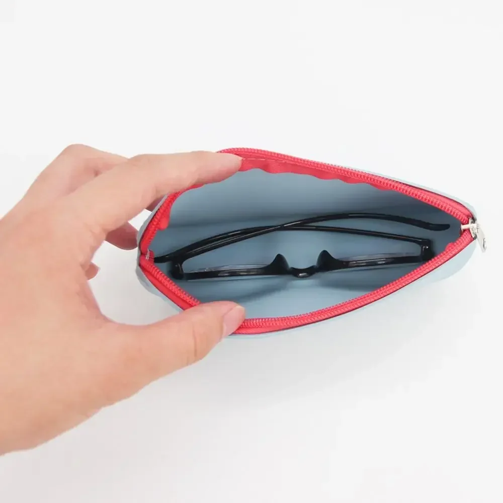 حلوى لون سيليكون نظارات حقيبة ، حافظة نظارات ، مقاوم للماء حقيبة نظارات ، حقيبة مستحضرات التجميل عملة ، صندوق نظارات الغبار