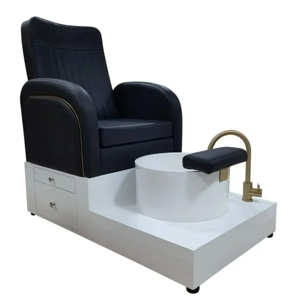Factory Supply Salon Furniture Nail Salon Foot Spa Pedicure Chairs Pink  with Basin for Nail Spa  Beauty Salon Living Room