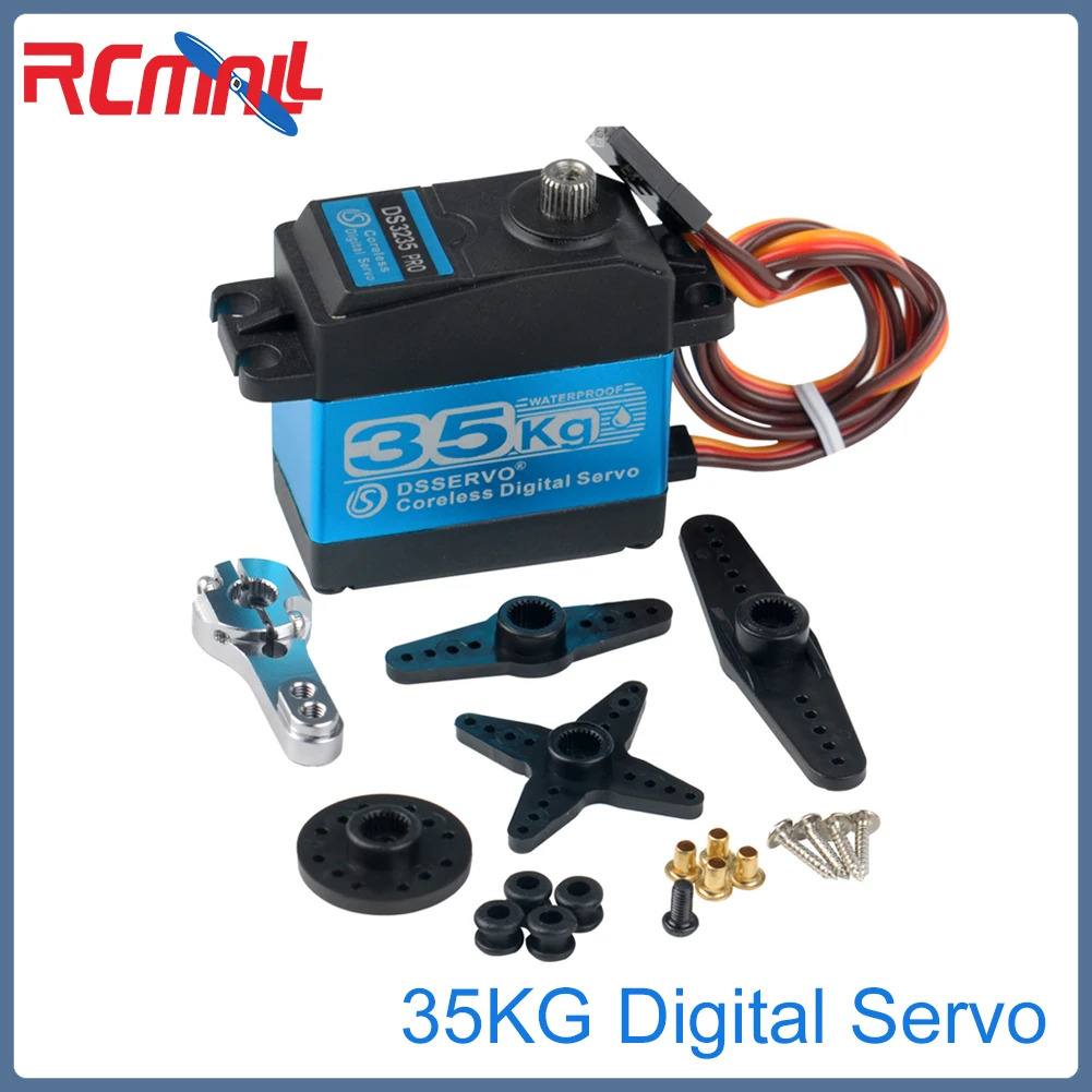 DS3235 PRO Digital Servo Coreless Motor High Torque Metal Gear Waterproof with 25T Arm 180/270 Degree for RC Baja Car Robot