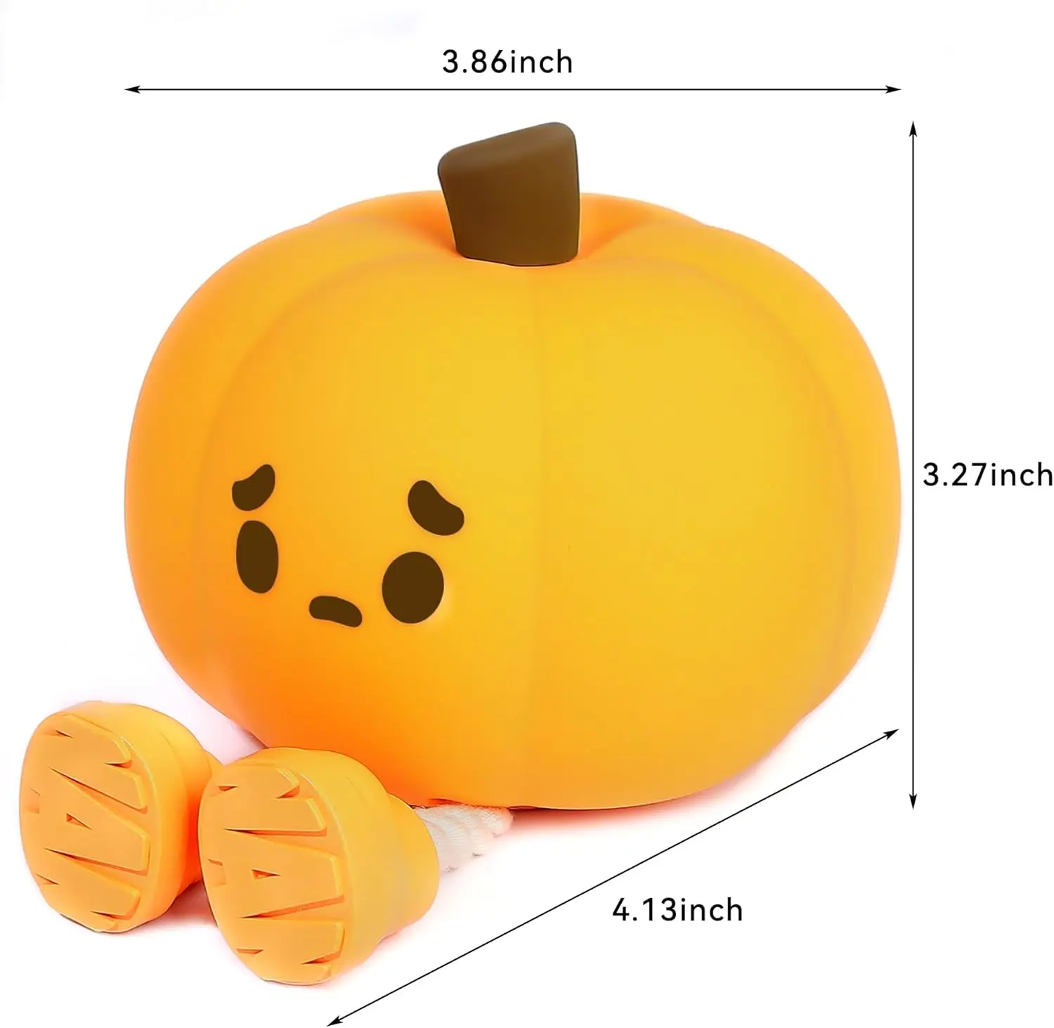 Pumpkin Silicone Night Light Kid Sleep Bedside Lamp Cute Children Gift Bedroom Soft LightingEye Protection Light Home Decoration