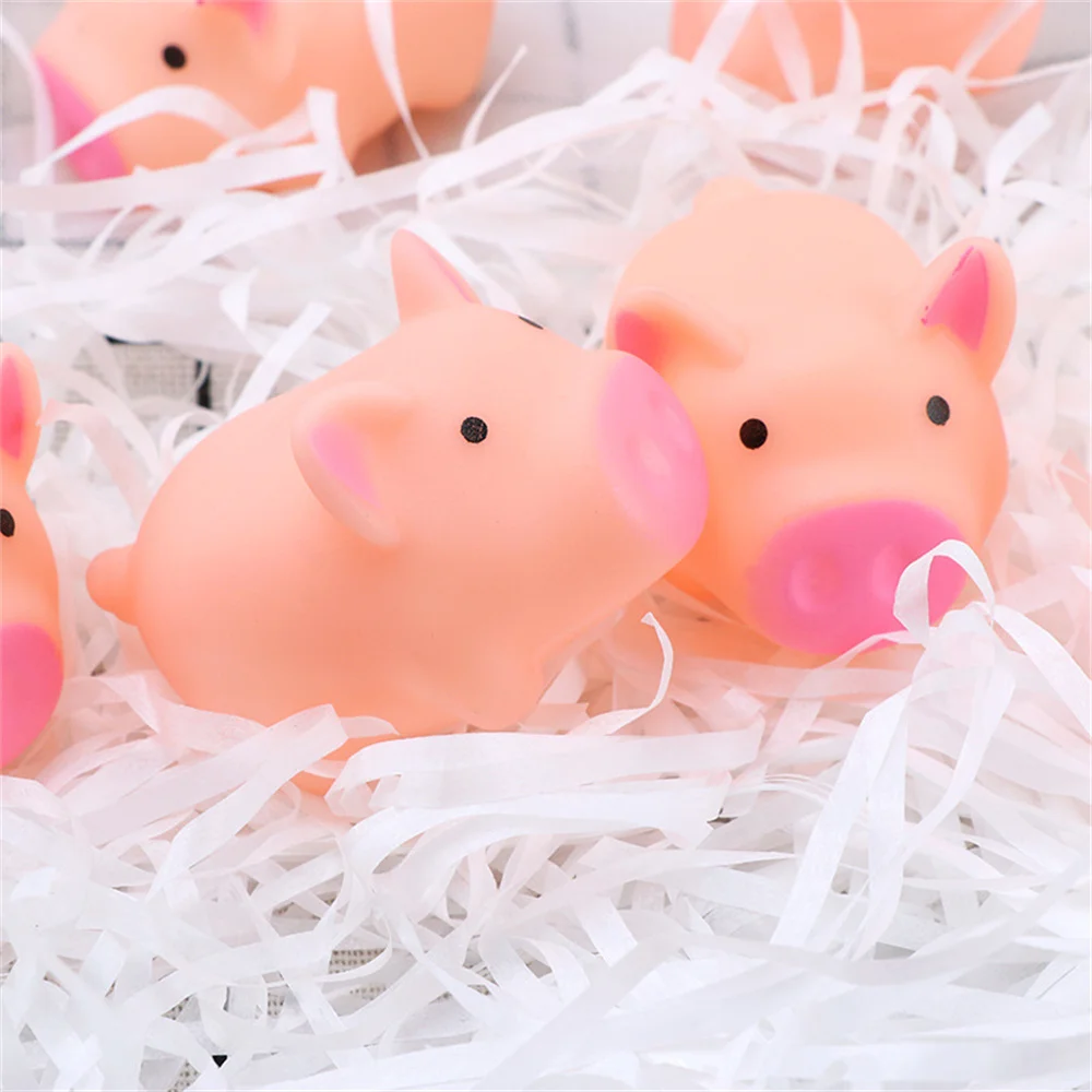 5/3 Stuks Schattig Roze Piggy Knijpen Maken Een Geluidsspeelgoed Groothandel Leuk Squeeze Piepgeluid Varken Kinderen Decomprimeren Sensorische Ontluchting Speelgoed Geschenken