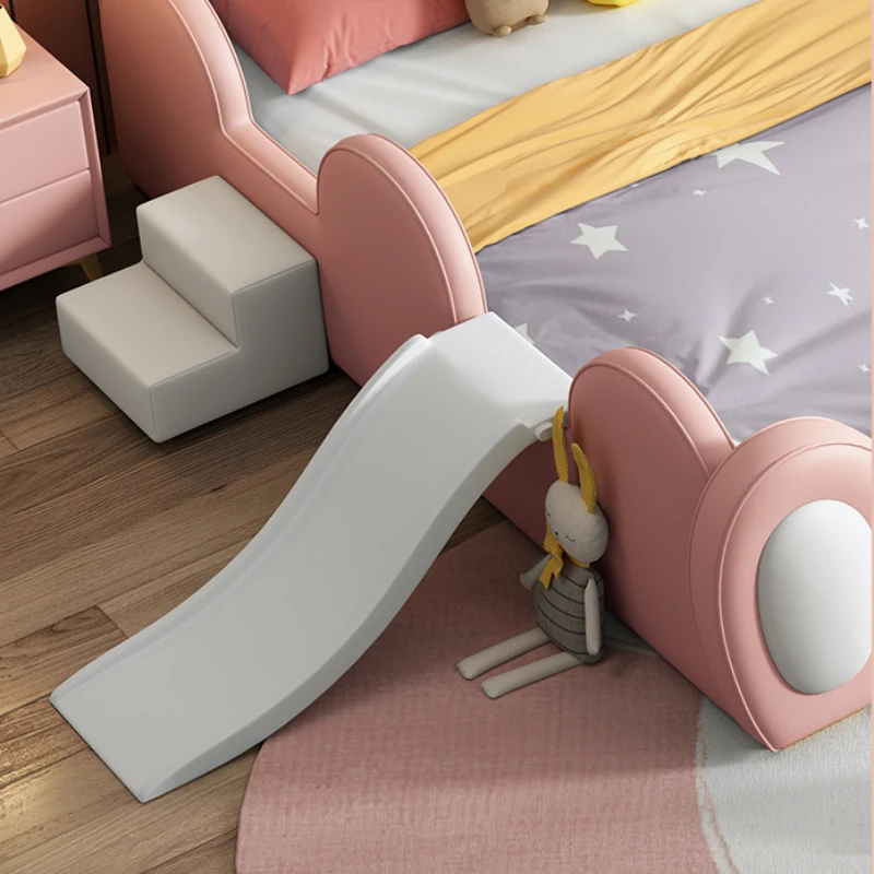Headboard Frame Children Bed Luxury Wooden Twin Living Room Children Bed Kids Princess Letto Matrimoniale Bedroom Furniture image 5