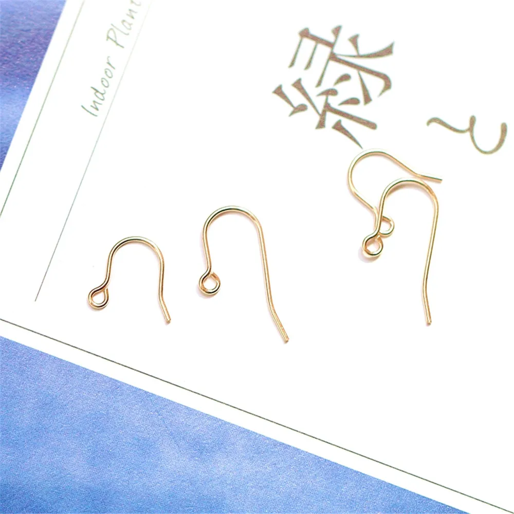 

United States 14K Gold Filled Simple Ear Hook Big Ear Hook Marking DIY Accessories Ear Hook B818