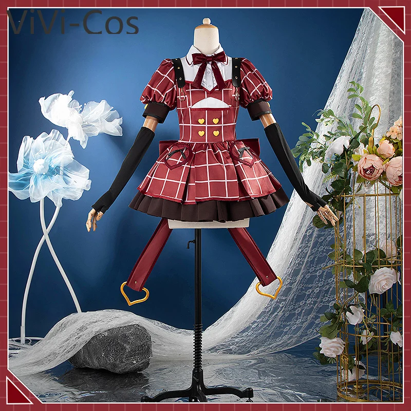 

ViVi-Cos Vtuber Makaino Ririmu Косплей Костюм Cos Game Аниме Вечеринка Униформа Хэллоуин Играть Ролевая Одежда Одежда Платье