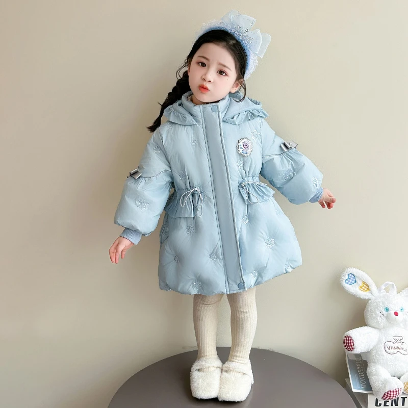 سترة إلسا داون للفتيات الكوريات لعام 2025، معطف دافئ عصري للبيع بالجملة #1