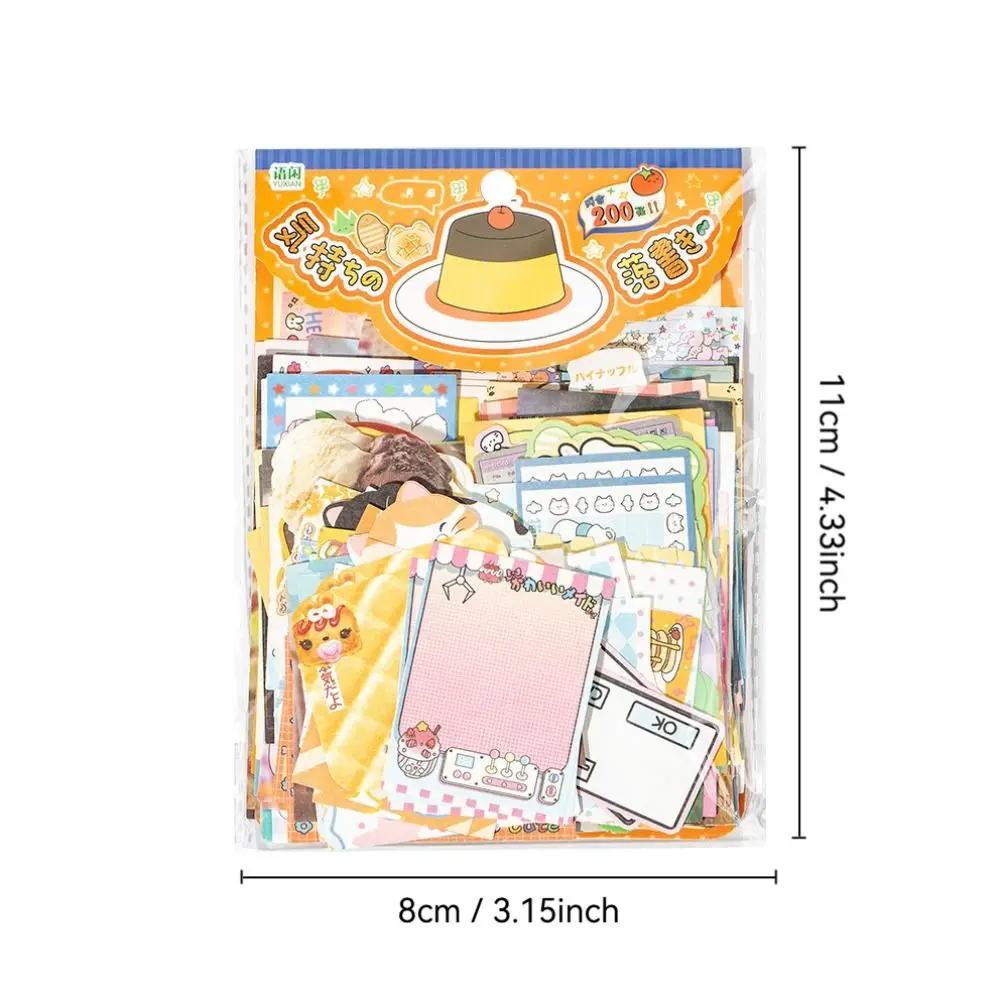200 Pz/borsa 4 Stili Note Appiccicose Materiale Pacchetto FAI DA TE Cartoon Taccuini Memo Umore Graffiti Seriers Messaggio Regalo Diario di Carta Decorati