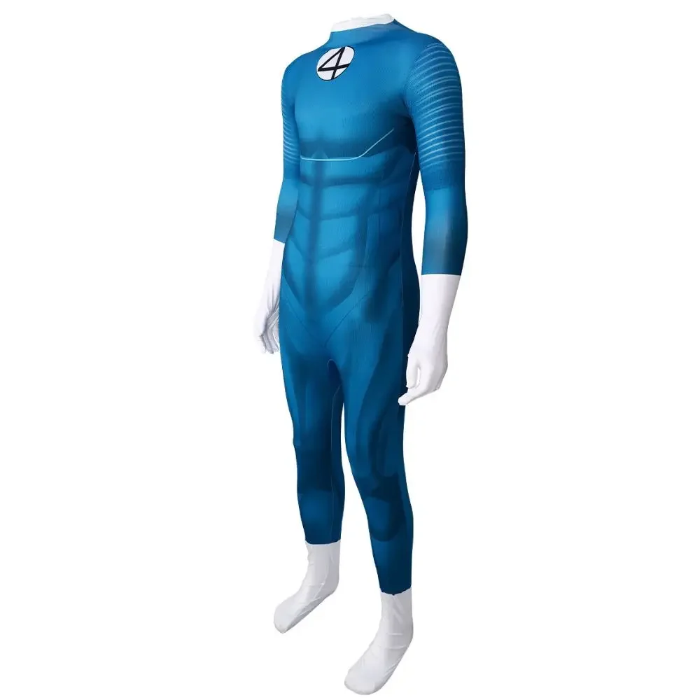 CosplayAdult niños fantásticos cuatro disfraz de Cosplay disfraz fantástico 4 Zentai traje mono trajes de juego de rol Halloween carnaval C
