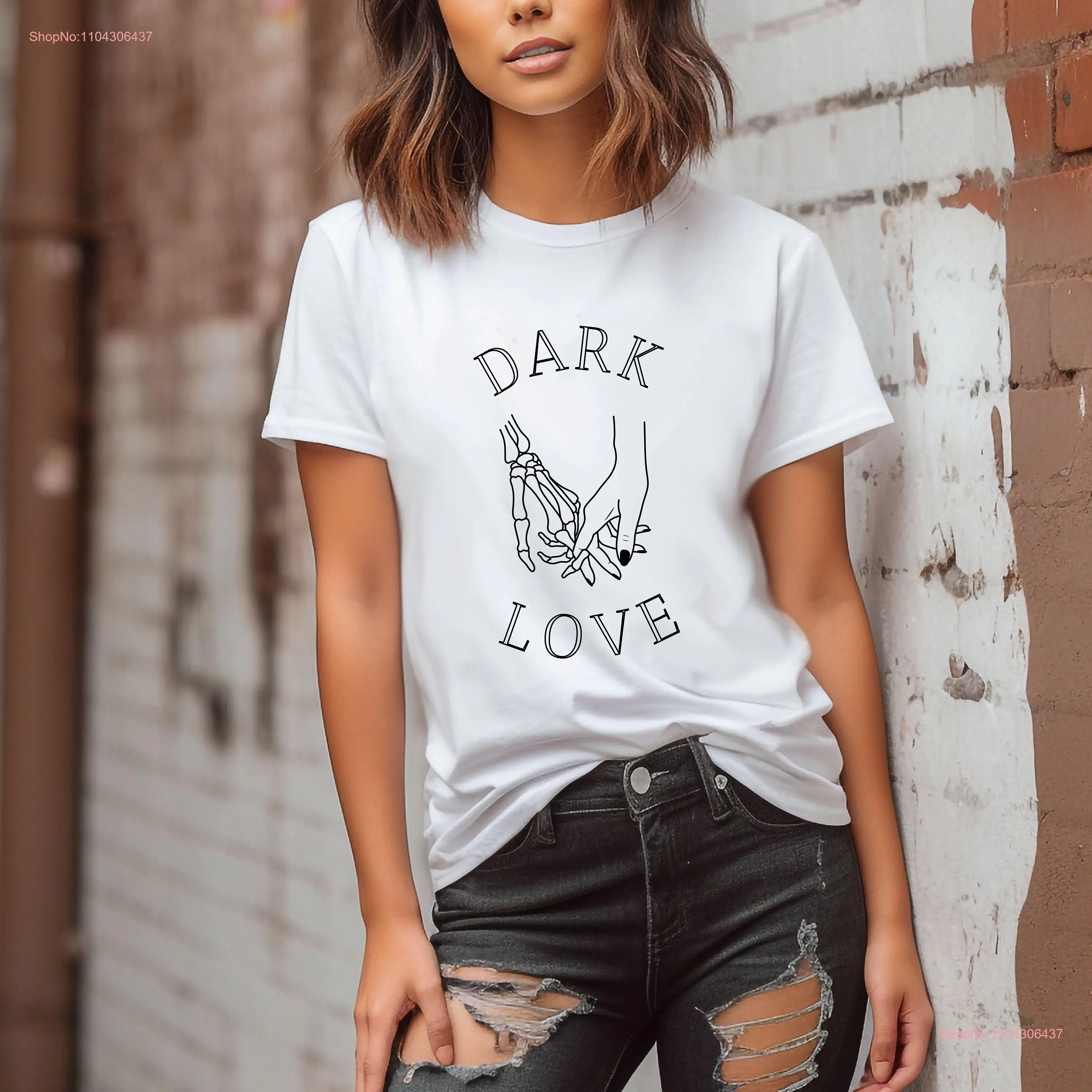 Halloween Fall Vibes T Shirt Vintage Cool Dark Love for Him Skeleton Her Casual Wear Style Gothic Spooky