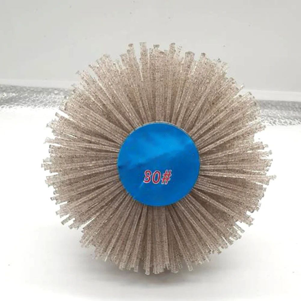 Polishing Nylon grinding wheel brush Woodworking With handle 6 mm shaft 80-600 grit Abrasive Nylon wheel brush