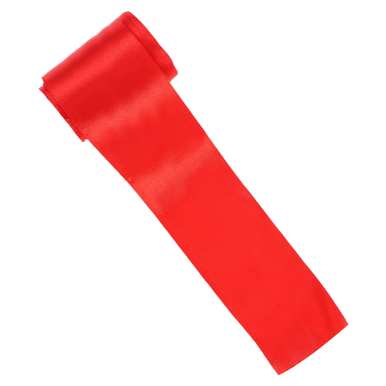 

Red Satin Running Finish Rope Polyester Race Ribbon Marathon Finish Strap Athletic Ribbon Marathon Rope Strap