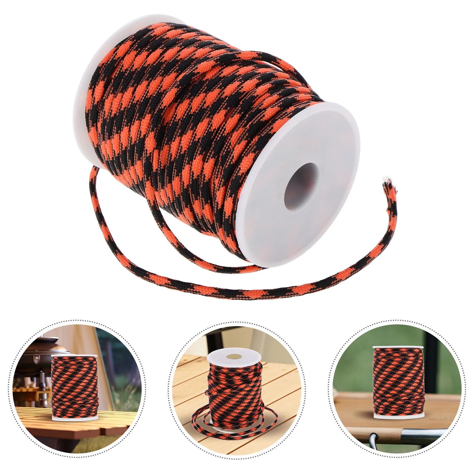 

31M 9-Core Parachute Rope Tent Guyline High-Strength Waterproof Camping Tie-Down Cord for Outdoor Survival Hiking Gear