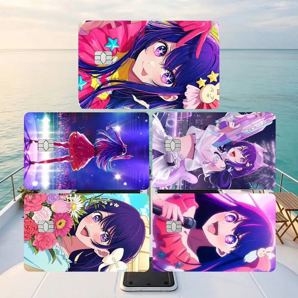 Anime Hoshi no Ko Poron  Credit Card HD Stickers Small Chip Waterproof Sticker Game Card Decal Gift