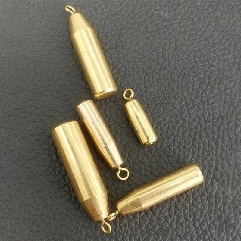 Lote de pesas de pesca, 1,8g, 3,5g, 5g, 7g, 10g, pesas de pesca, plomo antideslizante de latón para accesorios de pesca