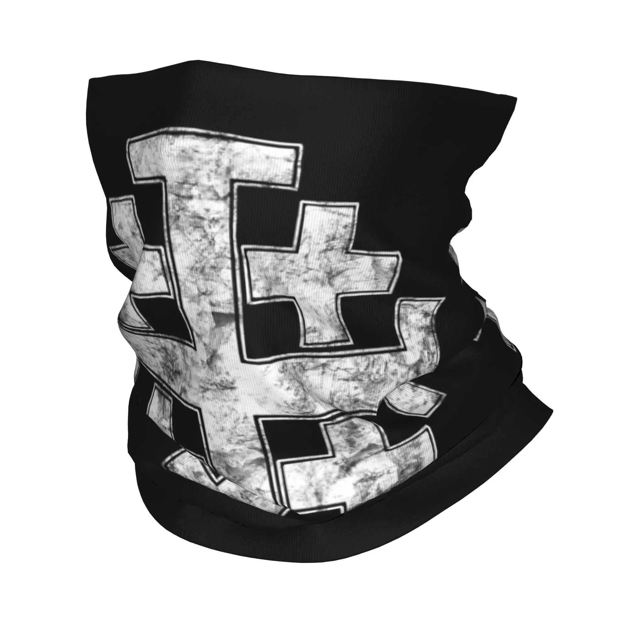 Pañuelo para el cuello con cruz de Jerusalén, bandana cristiana, pasamontañas, máscara facial, bufanda con estampado templario de Jesús, diadema para hombres y mujeres adultos