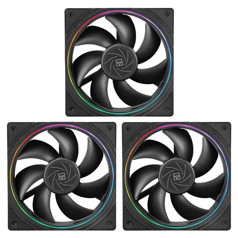 Thermalright TL-S12 120 mm HALO-Lüfter 5 V 3PIN ARGB-Lüfter PC Gamer 360 ° exquisiter Lichteffekt-Computergehäuse-Lüfterventilator