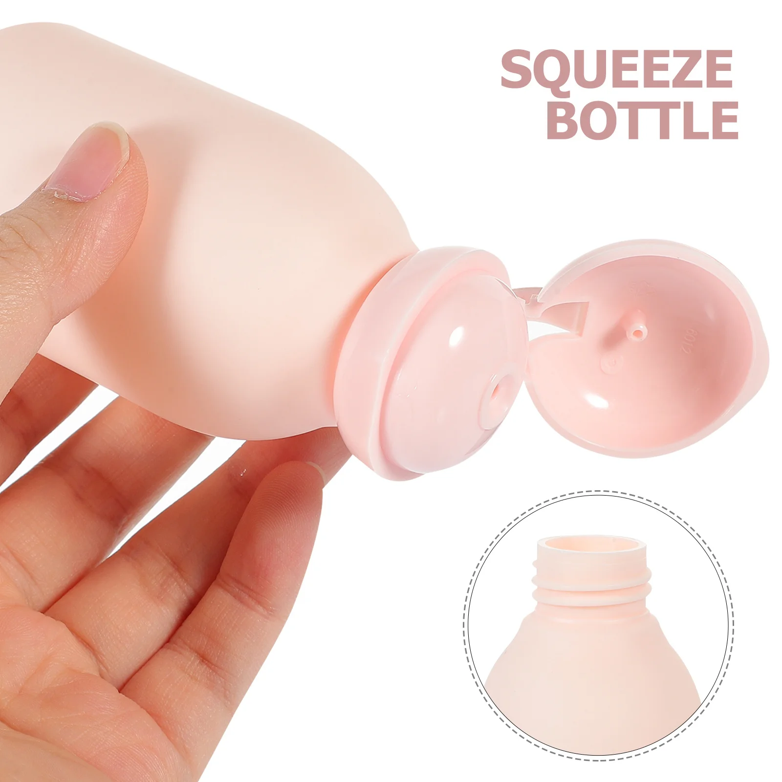 

3Pcs Travel Toiletry Bottles Flip Cap Squeeze Refillable Shampoo Lotion Containers Small Travel Size Bottles Set