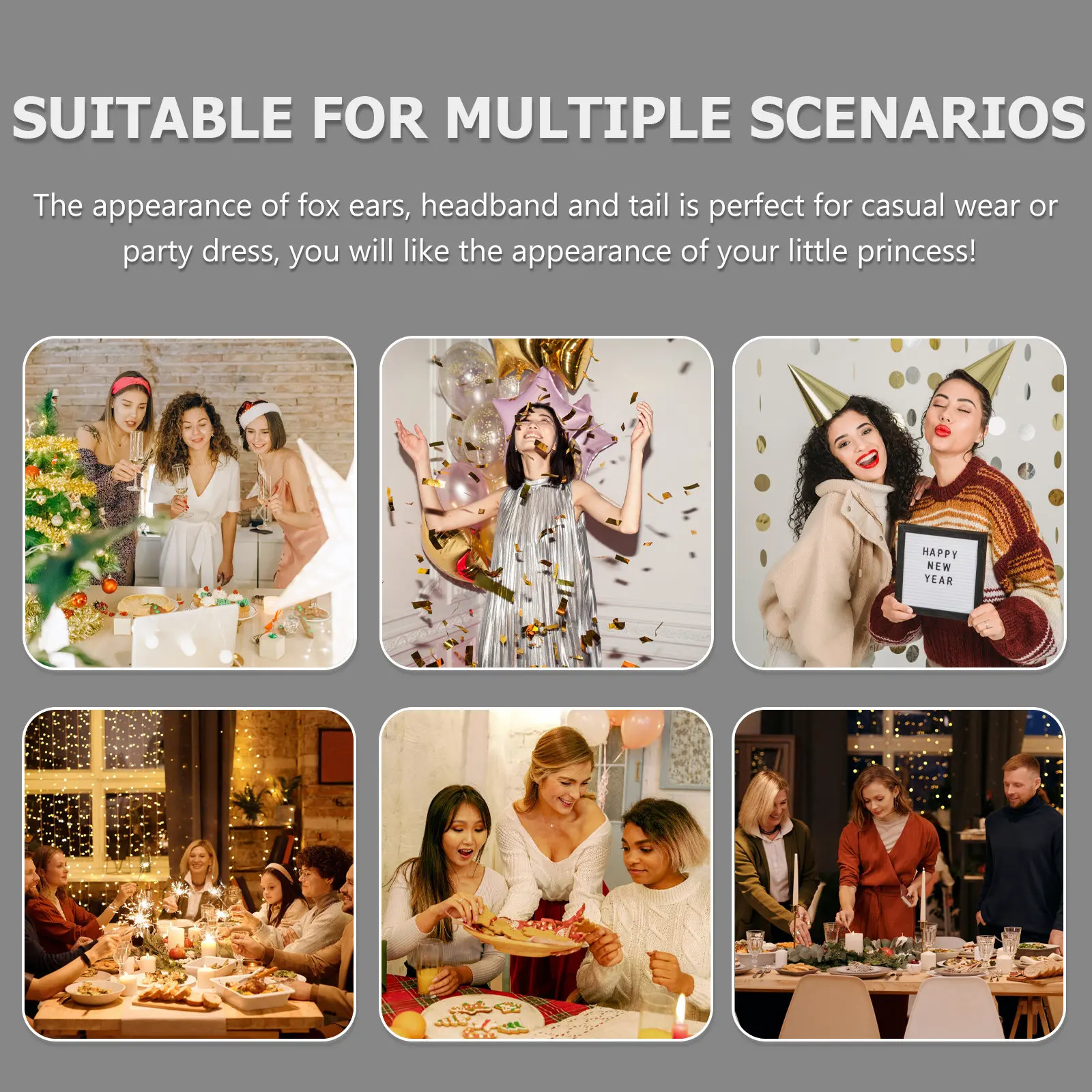 

Набор из 3 рождественских ободков для волос для детей: Премиум-дизайн, праздничные аксессуары для волос, украшения для вечеринок и фестивалей