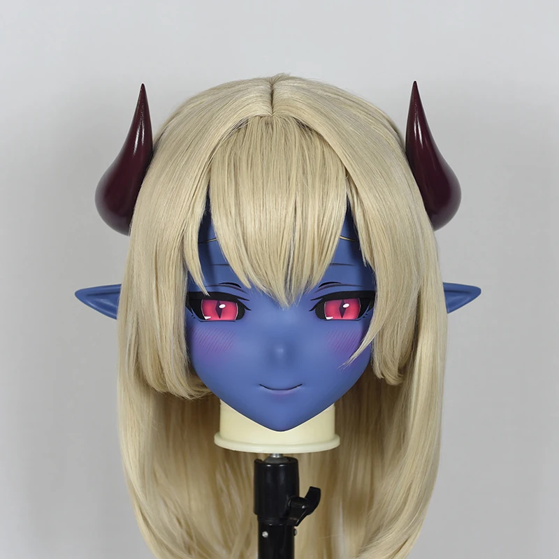 

(MEO342) Customize Handmade Full Head Lockable Crossdress Male to Female Japanese Cartoon Anime Game Character Kigurumi Mask
