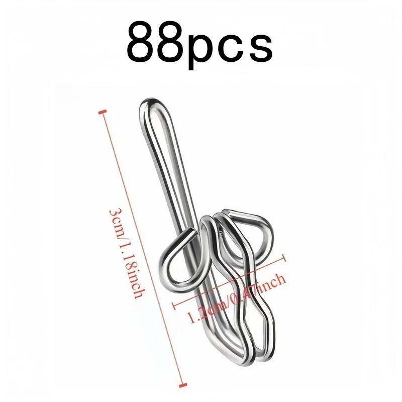 88 pcs Butterfly Drape Hooks, Easy to Install, Sturdy, Won't Scratch Fabric, Decorative Curtain Hardware