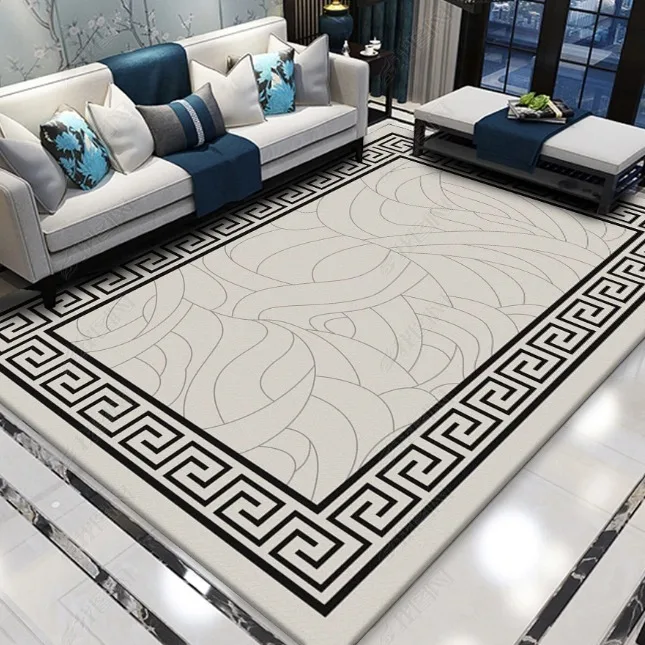 Modern European-style Home Living Room Large Area Carpets Bedroom Bedroom Retro Non-slip Carpet Sofa Coffee Table Persian Rug